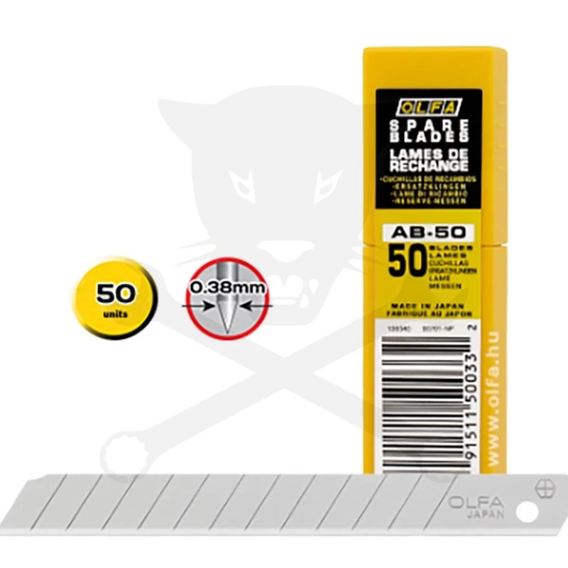 Penge OLFA tördelhető 9 mm 50 db - ezüst