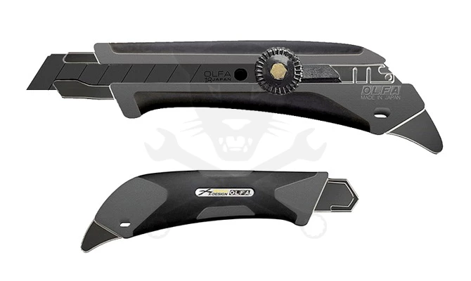 Vágókés OLFA 18 mm törh.penge, csavaros rögz. - fémfüles XD (L-5/GRY)