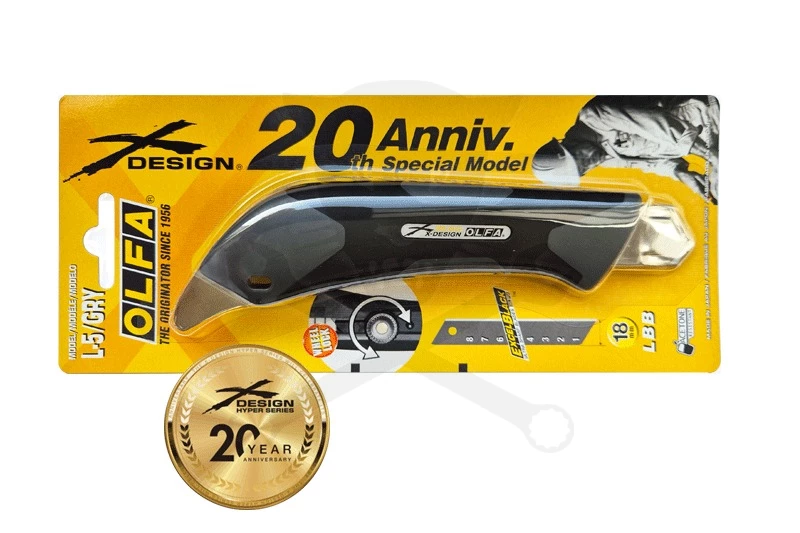 Vágókés OLFA 18 mm törh.penge, csavaros rögz. - fémfüles XD (L-5/GRY)