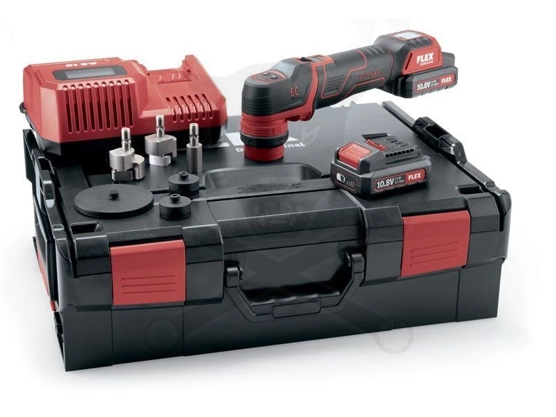 Excenterpolírozó, akkus 10.8V  80 mm - készlet - FLEX (PXE 80 12-EC/2.5 Set)