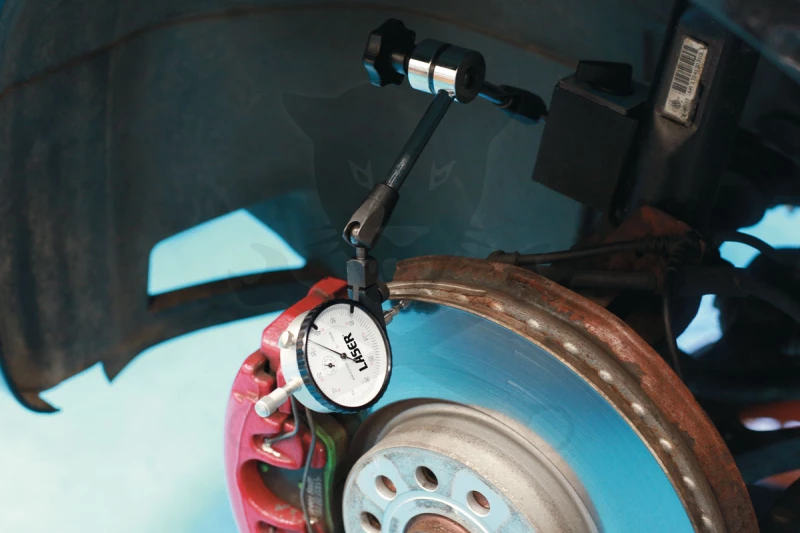 Tárcsafék "ütés" mérő készlet mágneses + DTI - Dial Test Indicator