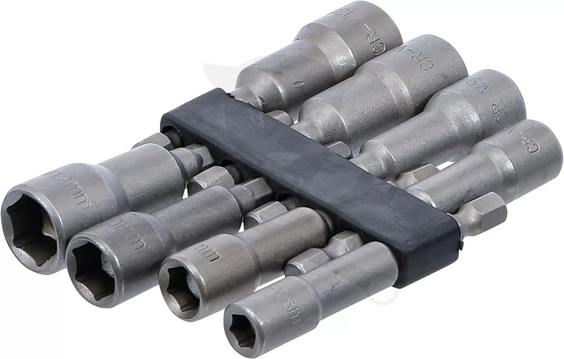 Csavarbehajtó hatlap csavarra, bit befogással készlet6-13 mm /  65mm