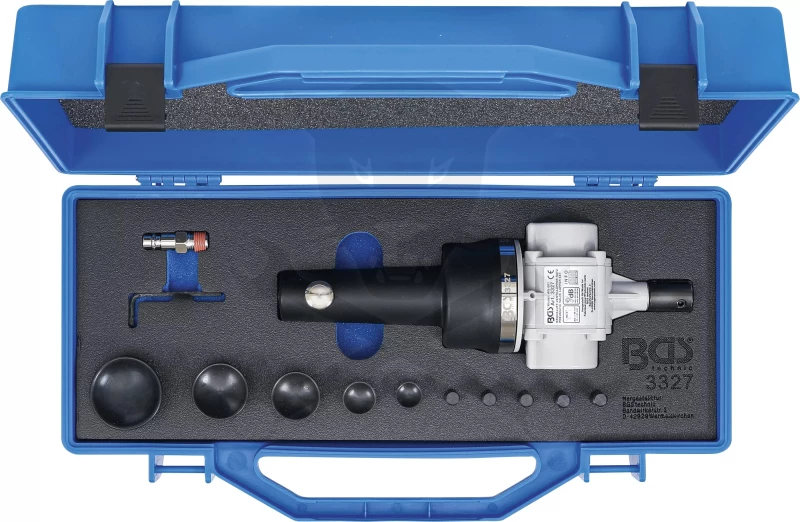 Szelepcsiszoló készlet levegős + 5 db gumifej - BGS