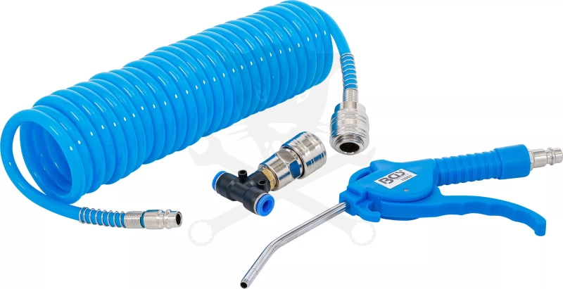 Lefújó pisztoly 120 mm készlet - spiráltömlő 5 m + T csatlakozó