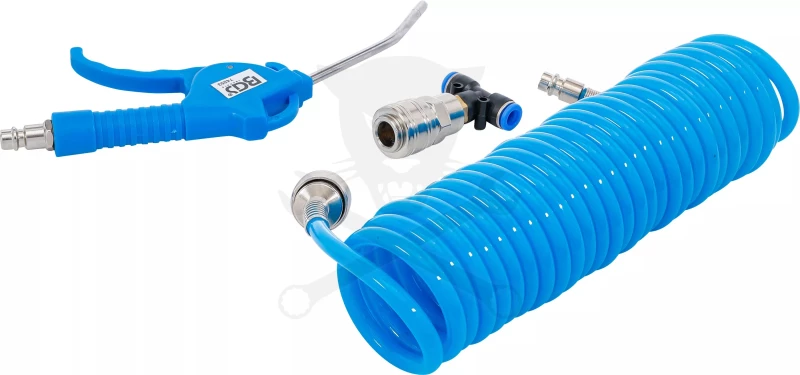 Lefújó pisztoly 120 mm készlet - spiráltömlő 5 m + T csatlakozó