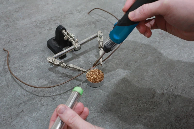 Forrasztópáka készlet újratölthető akkumulátorral - 30 W max.600°C -