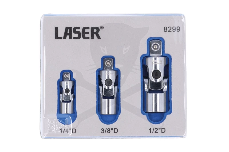 Crowa csukló készlet 1/4" - 3/8" - 1/2" - rugós - Laser