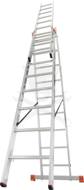 Létra ALU létrafokos sokcélú álló 3x 9 fokos - Krause Monto TRIBILO