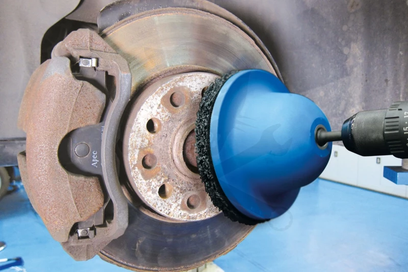 Tisztítókorong - négertárcsa befogó 150 x 90 mm + 1 db tárcsa - Laser