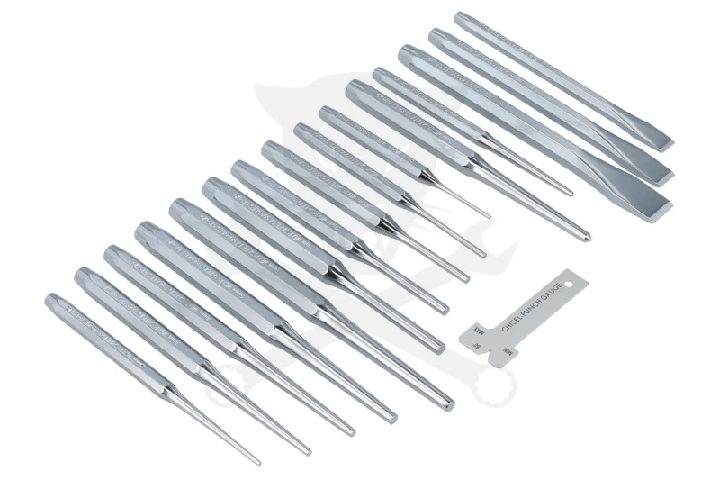 Vágó-kiütő-pontozó készlet 16 db-os - Laser