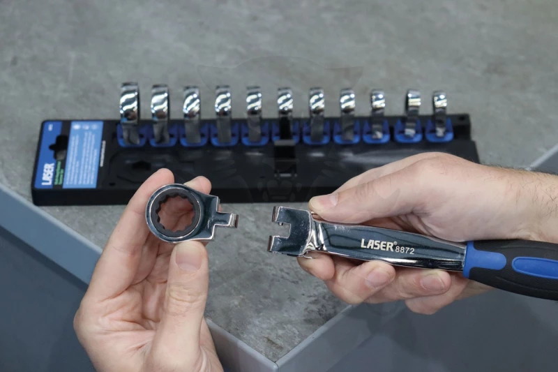 Csillagkulcs, racsnis 12 részes 8-19 mm - Laser