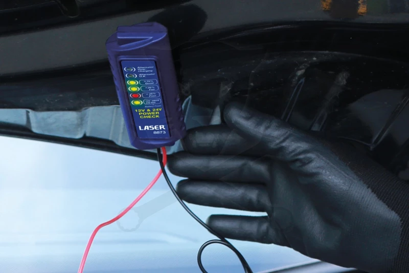 Akkumulátor teszter és töltési rendszer teszter - Laser