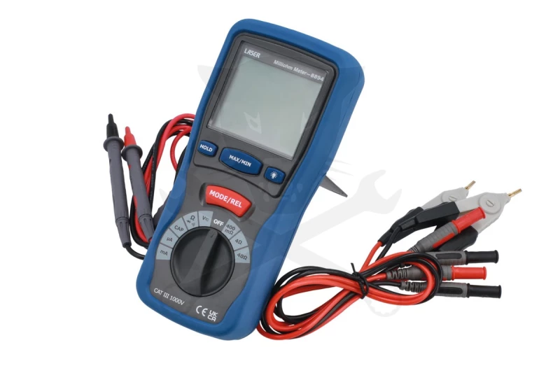 Multiméter, digitális DC 1000V / AC 750V CAT III. - Laser