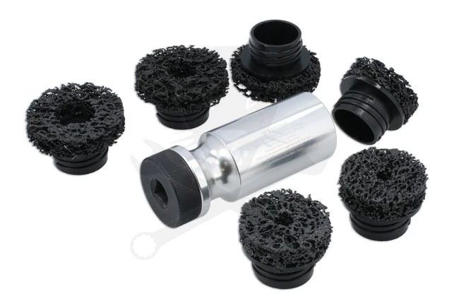 Kerékagy tisztító készlet - tőcsavar tövében - 1/2" - 7 db-os készlet