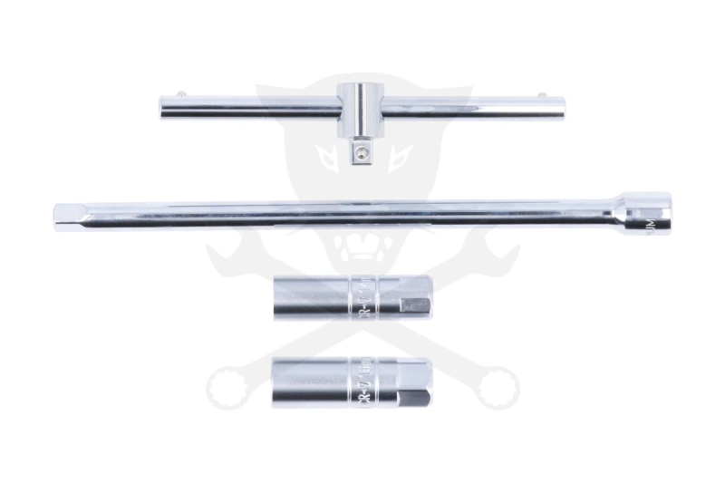 Gyújtógyertya szerelő T-fogantyús 3/8"-os készlet 4db-os - Laser