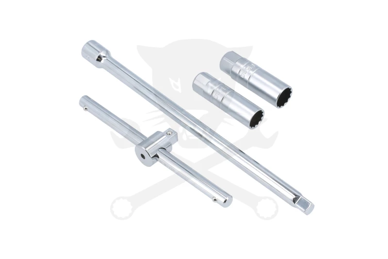 Gyújtógyertya szerelő T-fogantyús 3/8"-os készlet 4db-os - Laser