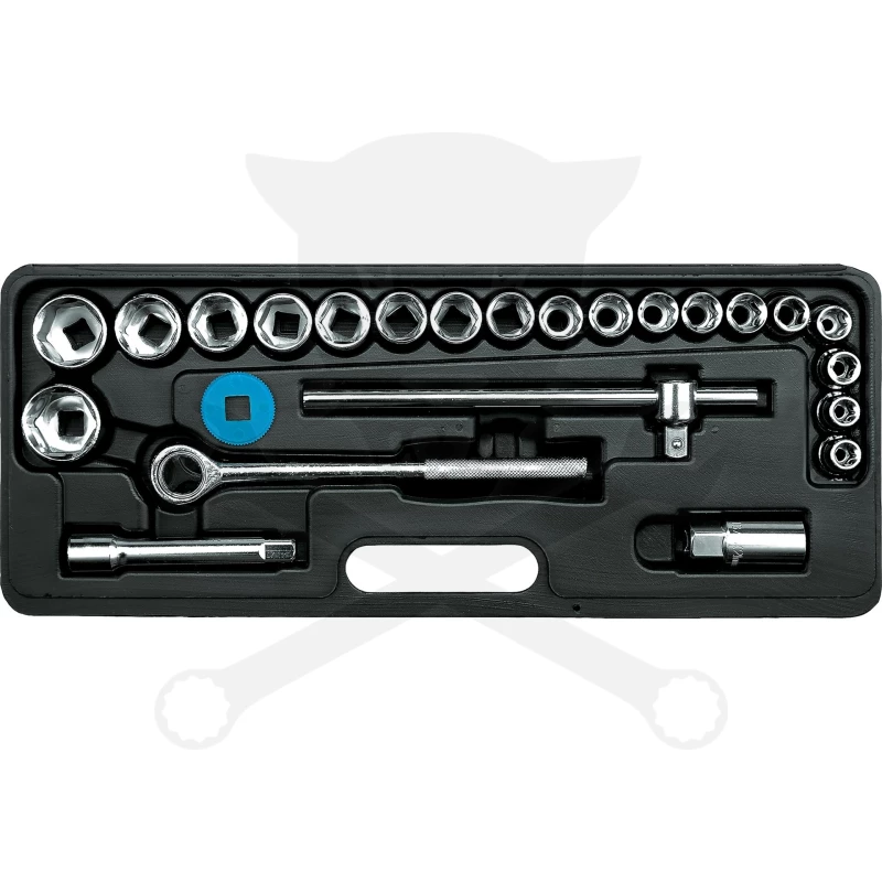 Dugókulcs készlet 1/2" 6 lap 8-30 mm 24 db-os -