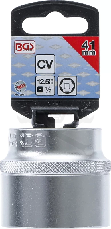 Dugókulcs - crowafej 1/2" 6 lap normál 41 mm BGS