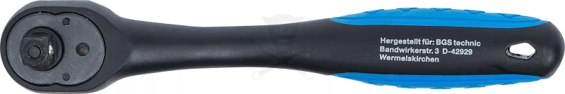 Crowa racsnis kulcs 3/8" 72 fogú, irányváltós, műanyag bevonattal - BGS