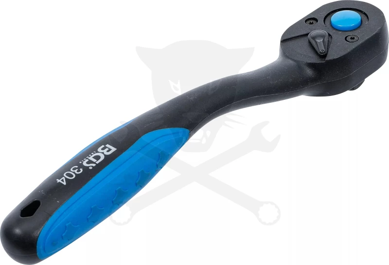 Crowa racsnis kulcs 1/2" 72 fogú, irányváltós, műanyag bevonattal - BGS