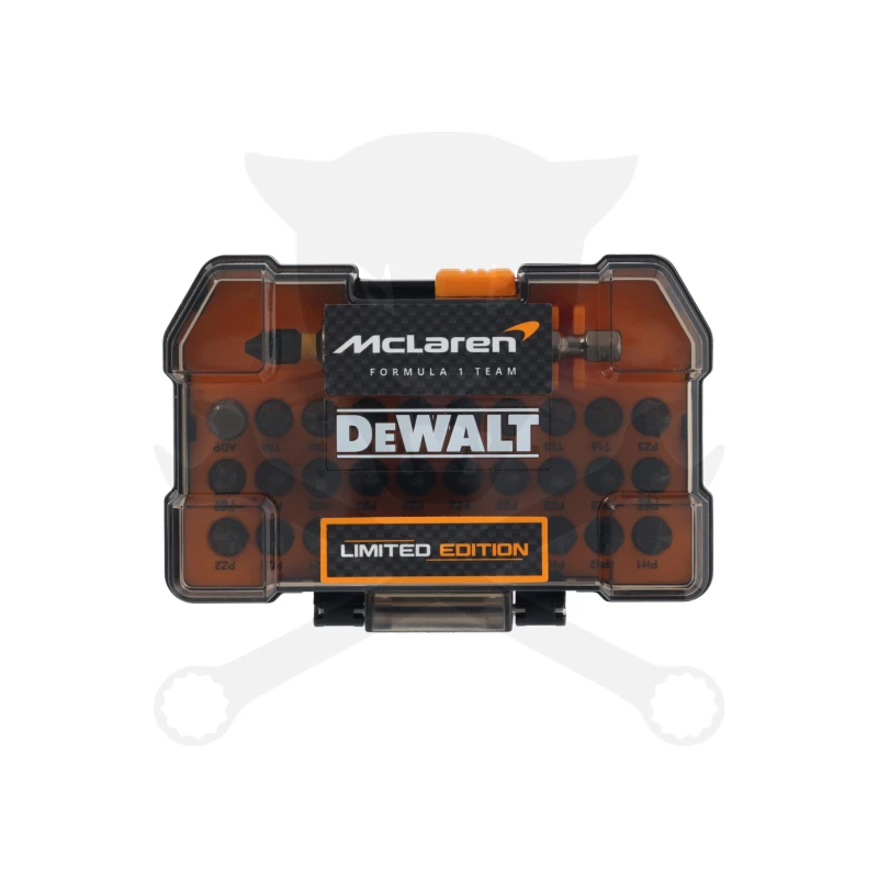 Bit készlet 32 db-os + 1/4" bittartó McLaren - Dewalt
