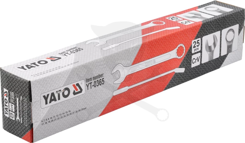 Csillag-villáskulcs készlet 25 db-os 6-32 mm - Yato