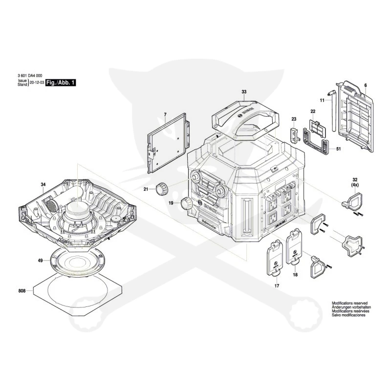 Rádió, akkus 18V AC/DC BLUETOOTH, FM - akku nélkül - GPB 18V-5 C