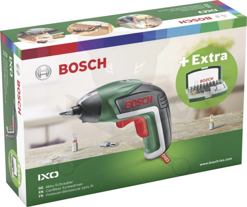Csavarbehajtó akkus készlet 3.6V 3/4,5 Nm + 32r. Bit készlet - Bosch -