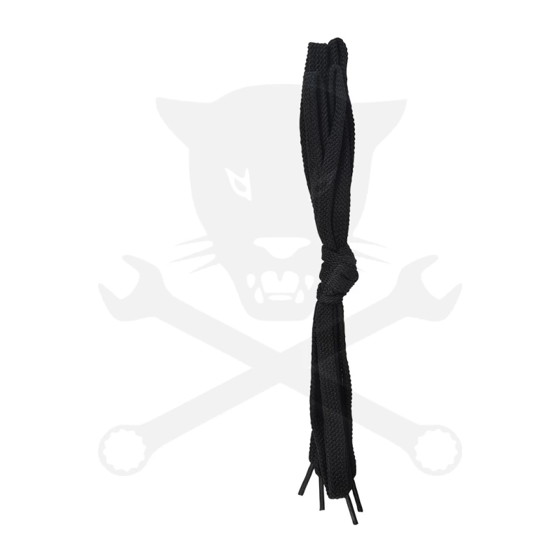 Munkavédelmi cipőhöz, cipőfűző lapos széles 150 cm 1 pár - Fekete