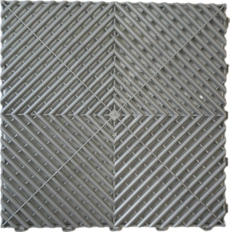 Műhelypadló - SwissDeck RibDeck Classic 33x33cm Pearl Silver RAL9006