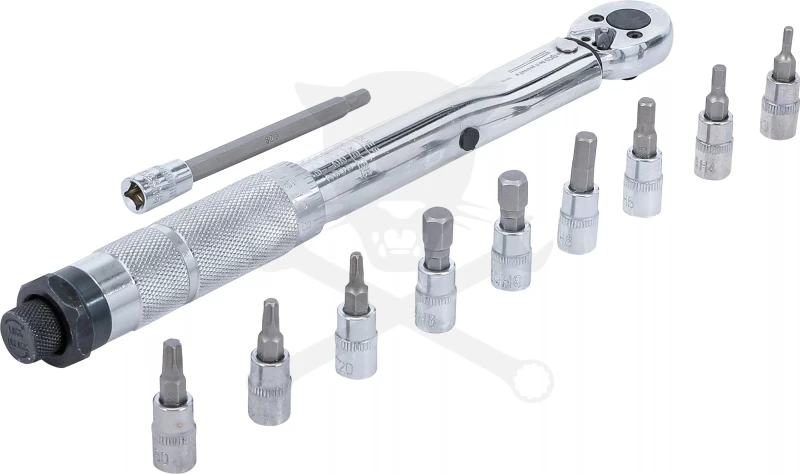 Nyomatékkulcs   2-24 Nm 1/4" - jobbos- készlet - BGS