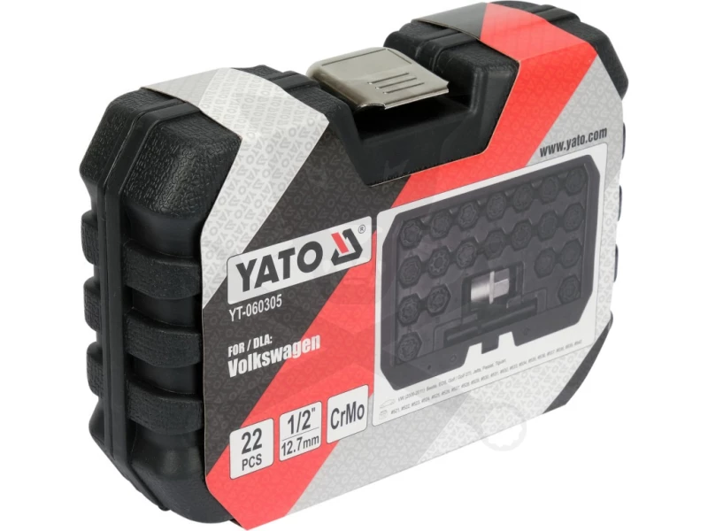 Kerékör kulcs készlet VW gyári kerékőrökhöz -lóhere minta- 22 db