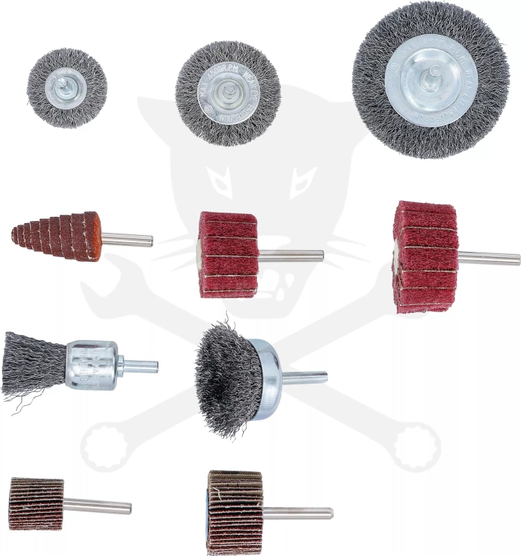 Drótkorong és lamellás körkrfe készlet - csapos - BGS