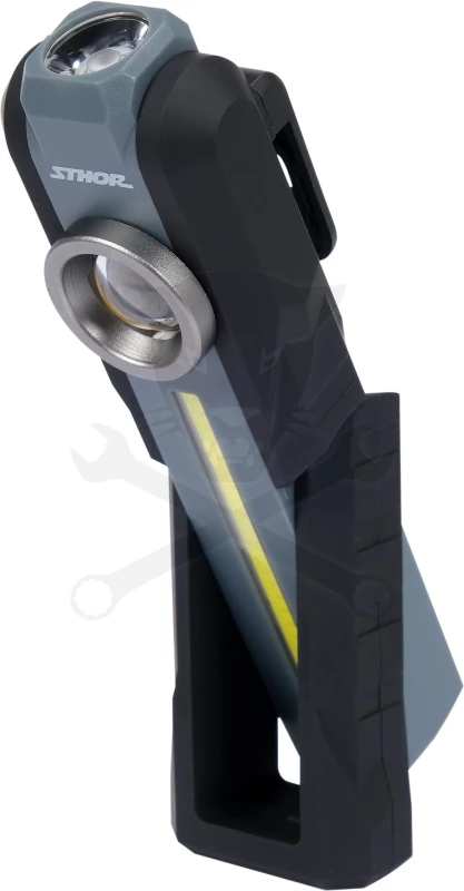 Szerelőlámpa LED COB + 1 ledes dönthető akkus 5W szerelőlámpa - Sthor