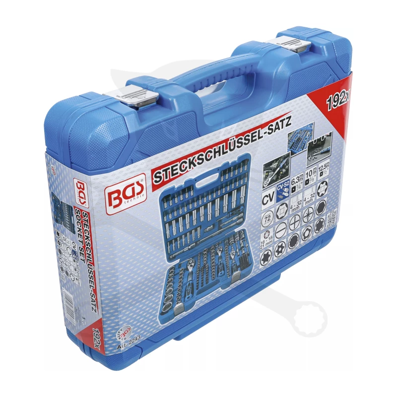 Szerszámkészlet 192 részes dugókulcs készlet 1/2"-3/8"-1/4" PRO TORQUE