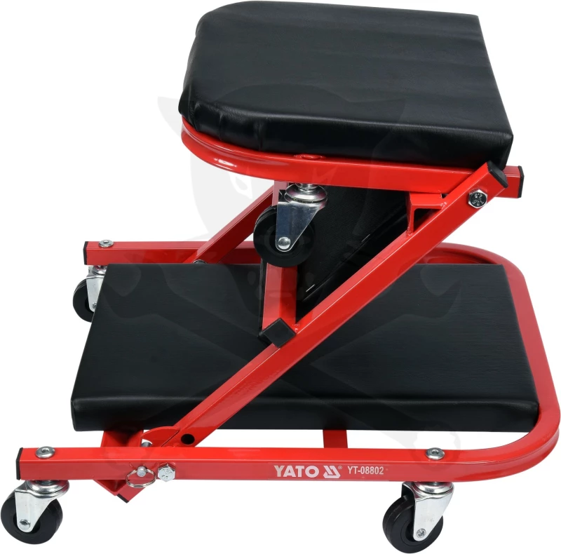 Aláfekvő fém 6 kerekű kétfunkciós 2:1 aláfekvő és szerelő szék - YATO