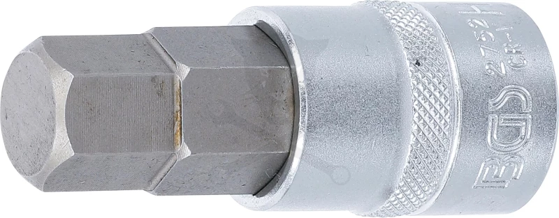 Rátűzőkulcs - crowa+bit 1/2" imbusz 11/16" x 70 mm - BGS