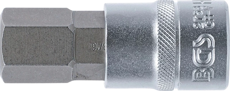 Rátűzőkulcs - crowa+bit 1/2" imbusz 13/16" x 70 mm - BGS