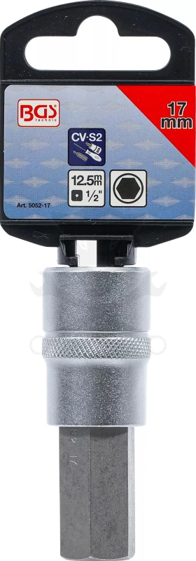 Rátűzőkulcs - crowa+bit 1/2" imbusz 17 x 70 mm BGS