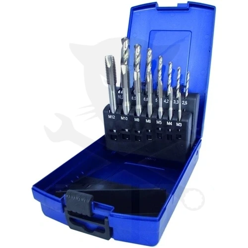 Menetfúró készlet gépi +magfúró készletegyeneshornyú  M3-12 PTG HSS