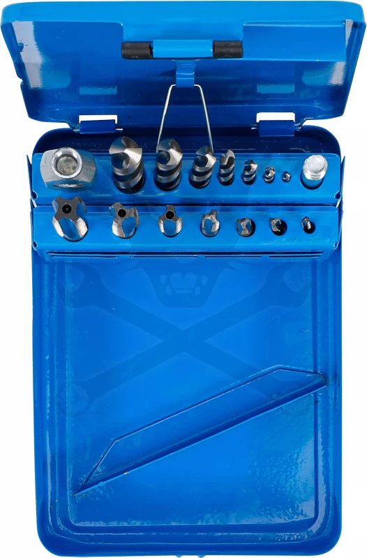 Menetfúró-előfúró klt 16 db-os gépi  M3-M12/2,5x10,2 mm