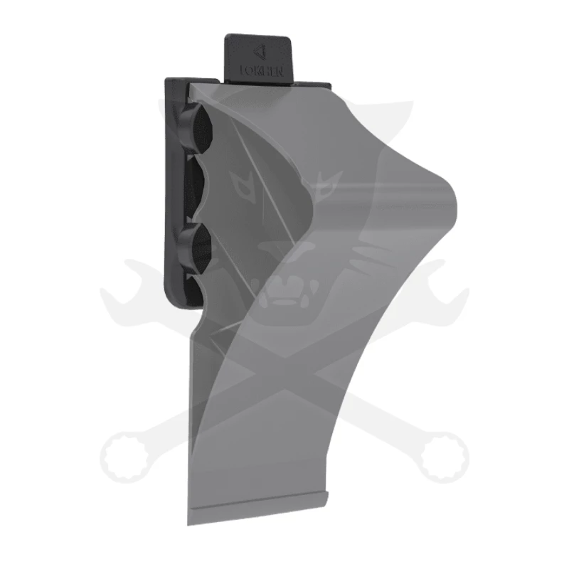 Kerék ék - támasztó ék - személygépkocsihoz műanyag + tartó fekete