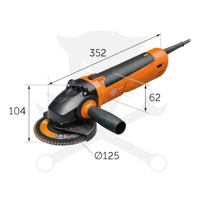 Sarokcsiszoló 125 mm 1500W - Fein (CG-15-125 BL)