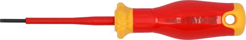 Csavarhúzó szigetelt lapos 2,5x 75 mm VDE 1000V - Slim - Yato