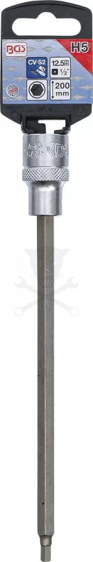 Rátűzőkulcs - crowa+bit 1/2" imbusz  5x200 mm hosszú