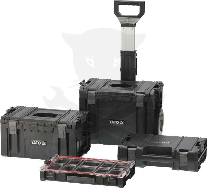 Szerszámos láda gurulós szett - 4 részes - Yato
