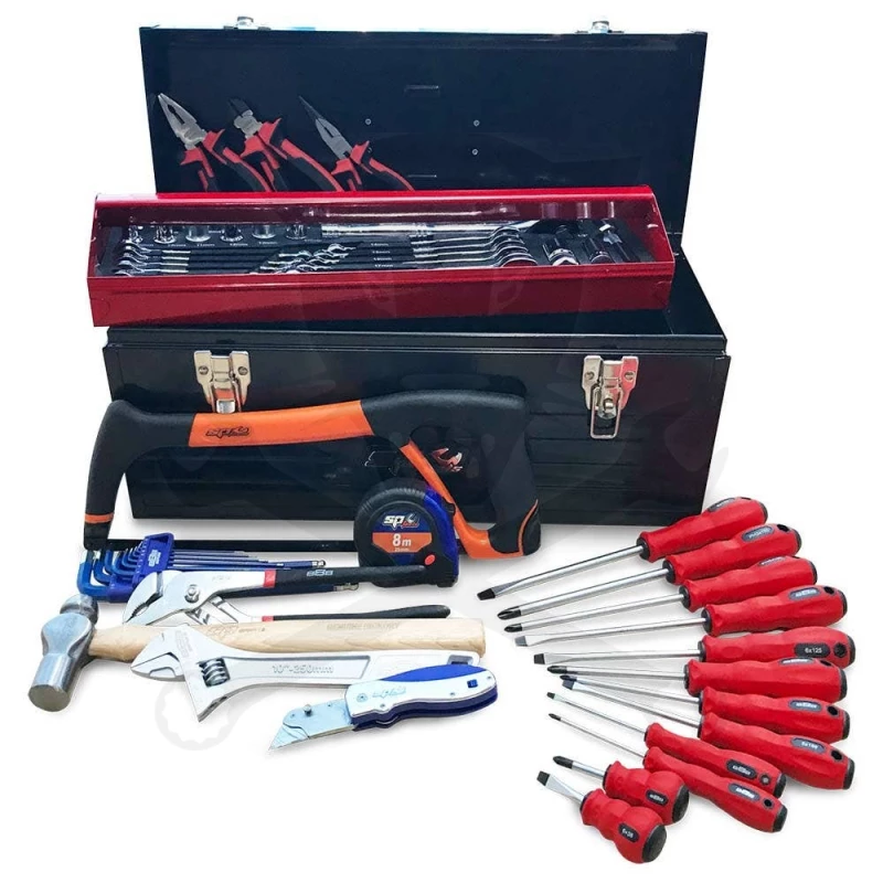 Szerszámos láda felszerelt SP Tools szerszámokkal 66 részes - metrikus