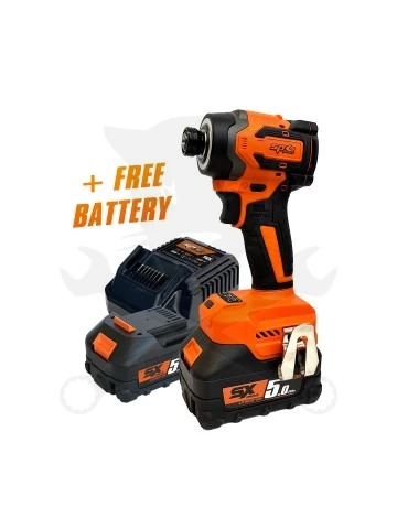 Ütvecsavarozó, akkus 18V  205 Nm 1/4" bit 2db 5.0Ah - SP Tools