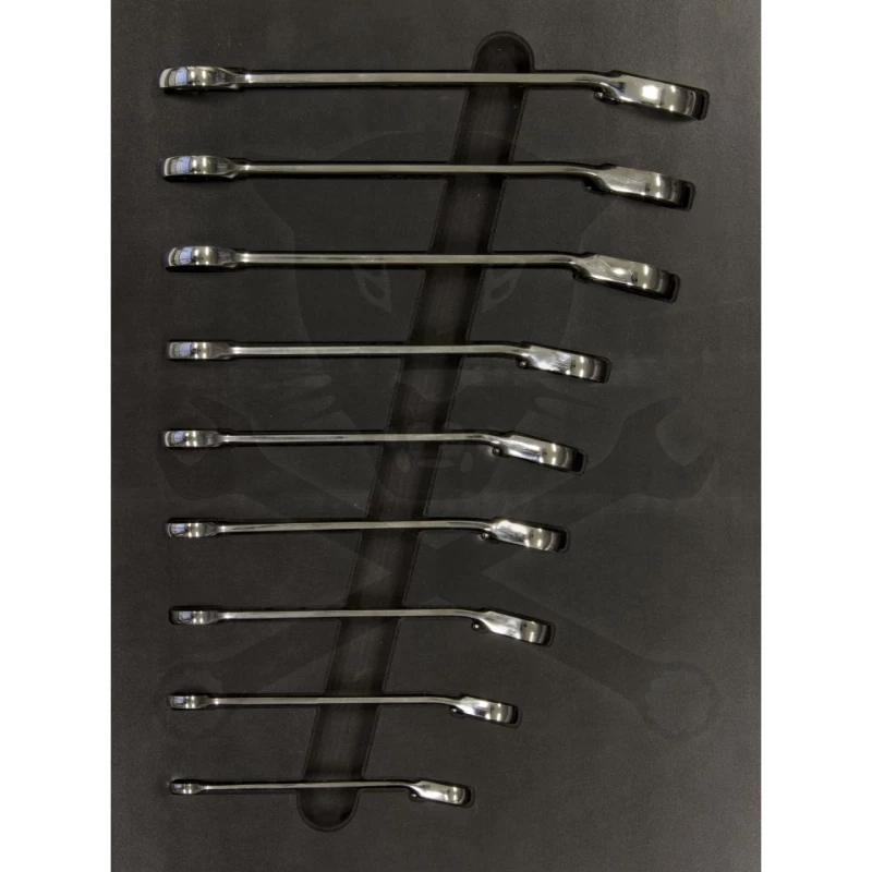 Szerszámos kocsi gyári-felszerelt 388 db-os 13 fiók TECH S. FEKETE -