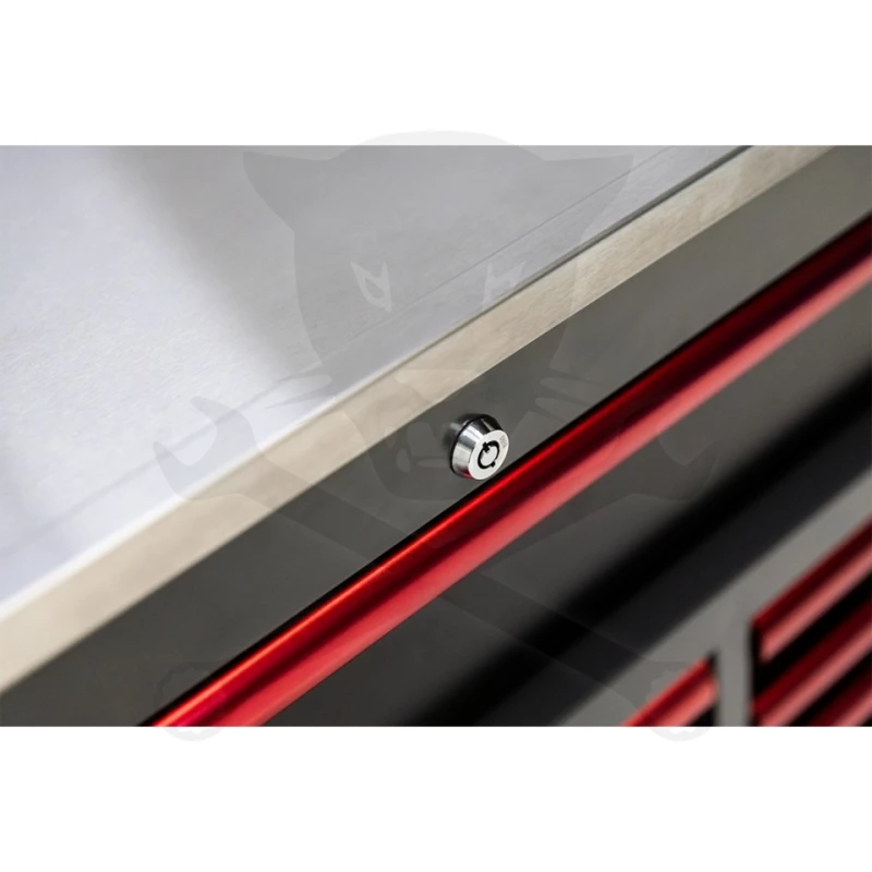 Szerszámos kocsi gyári-felszerelt 388 db-os 13 fiók TECH S. PIROS -